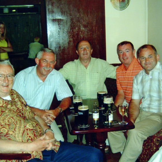 Navin's with Fr Noel Herlihy 2006 Fr Herlihy, John Callinan, Eric Shaw, Liam Lynch, M.J. Lyons | Eric Shaw