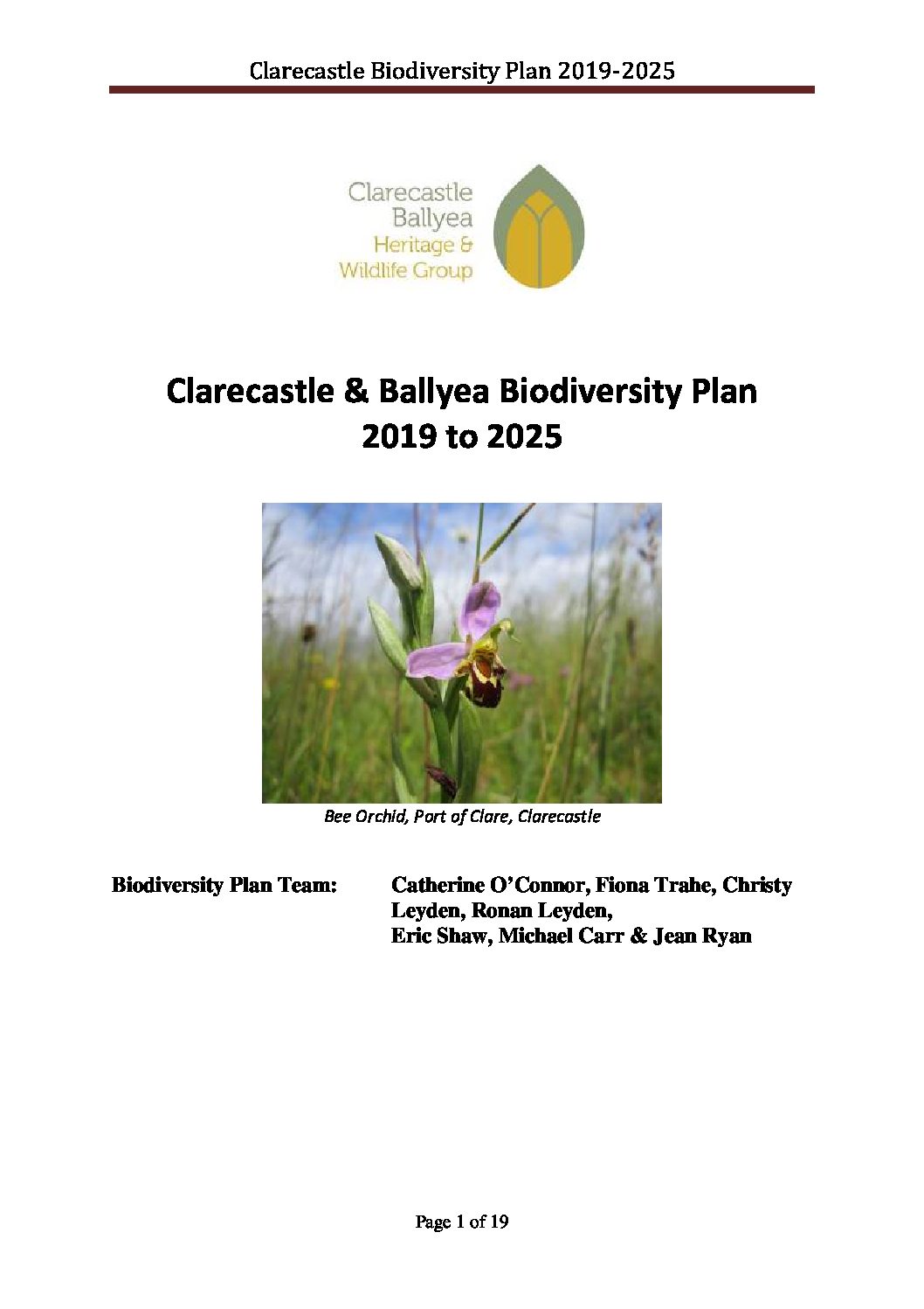 Biodiversity Plan