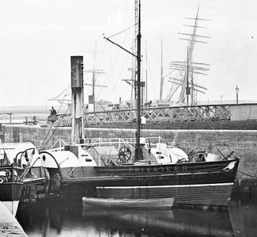 Privateer at Limerick Docks, c 1880 | Lawrence Collection, NLI.