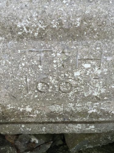 Date stone of 1661, with initials of T.H. (Thomas Hickman). May have been a mantlepiece plith originally. | Ciaran Murphy