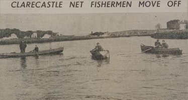 Clarecastle Fishermen. Clare Champion 22 Feb. 1958 | The Clare Champion