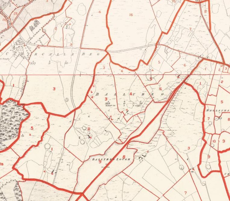 Ballybeg Map | AskaboutIreland -Griffiths