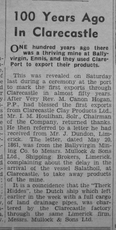 Voices from Clarecastle Quay - 1962